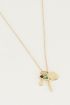 Ketting black onyx & malachite, ketting met edelsteentjes