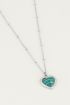 Ketting Malachite hartje, hartjes ketting