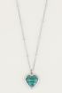 Ketting Malachite hartje, hartjes ketting