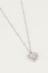 Ketting Rose Quartz hartje, edelsteen ketting