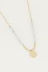 Ketting bedel & Labradorite, ketting met edelsteen