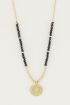 Ketting bedel & Black Onyx, ketting met edelsteen