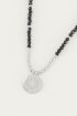 Ketting bedel & Black Onyx, ketting met edelsteen