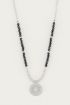 Ketting bedel & Black Onyx, ketting met edelsteen