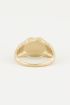 Ring black onyx hartje, zwarte onyx ring