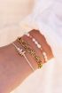 Beige initial bracelet  | My Jewellery