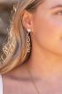 Drop earrings with rhinestone love letters | My Jewellery