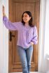 Lilac top with leaf print | My Jewellery