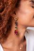Oorhanger hart met multikleur stenen | My Jewellery