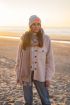 Beige teddy jas met knopen | My Jewellery