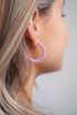 Roze kralen oorringen | My Jewellery