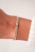 Double rhinestone bracelet with initial | My Jewellery