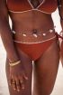 Brown bikini bottoms with lurex | My Jewellery