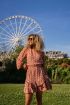 Oranje rok met ruffles & bloemenprint | My Jewellery