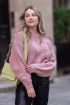Roze oversized trui grof gebreid | My Jewellery