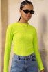 Neon green top with bubble texture | My Jewellery
