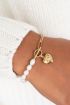 Chain bracelet with pearls & heart | My Jewellery