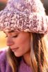 Multicoloured beanie with purple and pink  | My Jewellery