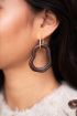 Hoop earrings with asymmetrical charm large | My Jewellery