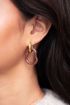 Hoop earrings with asymmetrical pendant small | My Jewellery
