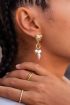 Earrings with heart and pearls | My Jewellery