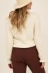 Beige trui met ruffle uiteinde | My Jewellery