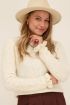 Beige trui met ruffle uiteinde | My Jewellery