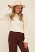 Beige trui met ruffle uiteinde | My Jewellery