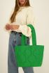 Green padded tote bag | My Jewellery