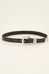 Black belt basic with silver buckle | My Jewellery