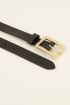 Black belt with gold chic buckle | My Jewellery