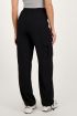 Black cargo trousers with elasticated waistband | My Jewellery