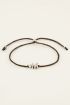 Zwarte initial armband | My Jewellery