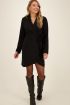 Zwarte lange mouwen blazer jurk | My Jewellery