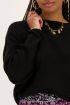 Black sweater with rib | My Jewellery