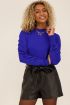 Blauwe trui met mouw detail | My Jewellery