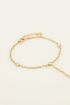 Bracelet with hoop and three rhinestones | My Jewellery
