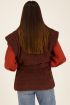 Bruine teddy bodywarmer met ceintuur | My Jewellery