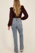 Bruine top met ruffles & embroidery | My Jewellery