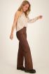 Bruine glitter pantalon wijdvallend | Pantalon | My Jewellery