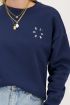 Dark blue sweatshirt with white l'amour | My Jewellery