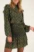 Donkergroene rok met bloemen & smock | My Jewellery