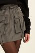 Dark green cargo skirt with pockets | My Jewellery