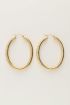 Oval ribbed earrings | My Jewellery