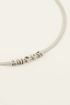 Platte schakelketting met amour tekst | My Jewellery