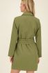 Green belted blazer dress | My Jewellery