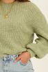 Green oversized knit sweater | My Jewellery