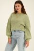 Green oversized knit sweater | My Jewellery