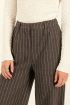 Grey wide leg trousers with pinstripes | My Jewellery