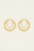 Oorringen met ketting & strass stenen | My Jewellery